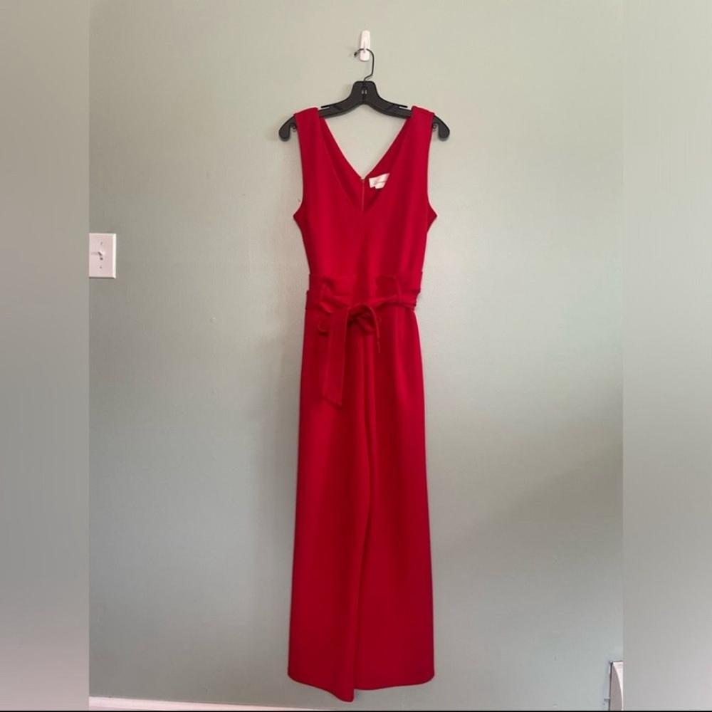 Red Anthropologie Jumpsuit